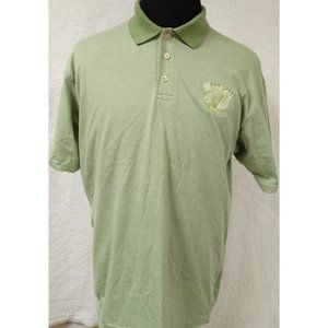 Blue Generation Large Green Stripe Monkey Bar Spank The Money Golf Polo Shirt